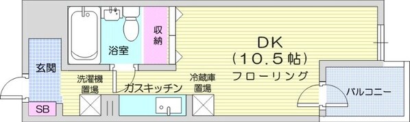 新道東駅 徒歩4分 4階の物件間取画像